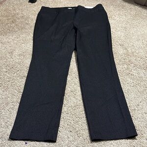 Lane Bryant The Allie Striped Straight Leg Trousers 16R New